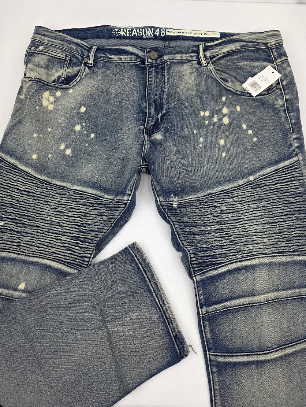 Reason Brand Big and Tall Men's Touch Up Skinny Jeans Size 48 Blue NWT AA-3415
